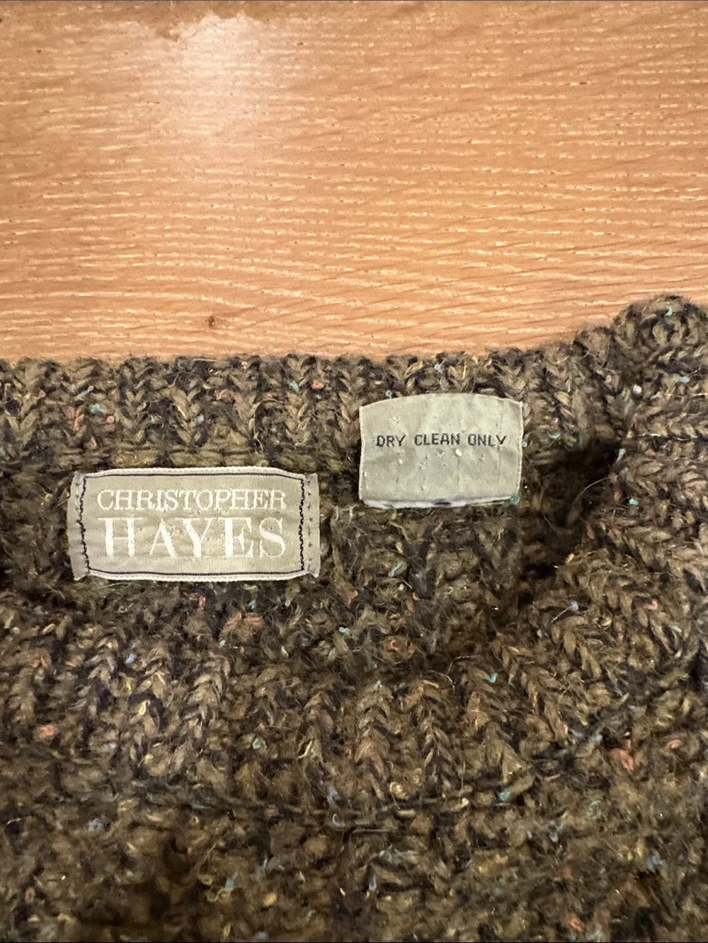 Christopher Hayes Chunky Knit Crewneck Sweater - Olive Mélange